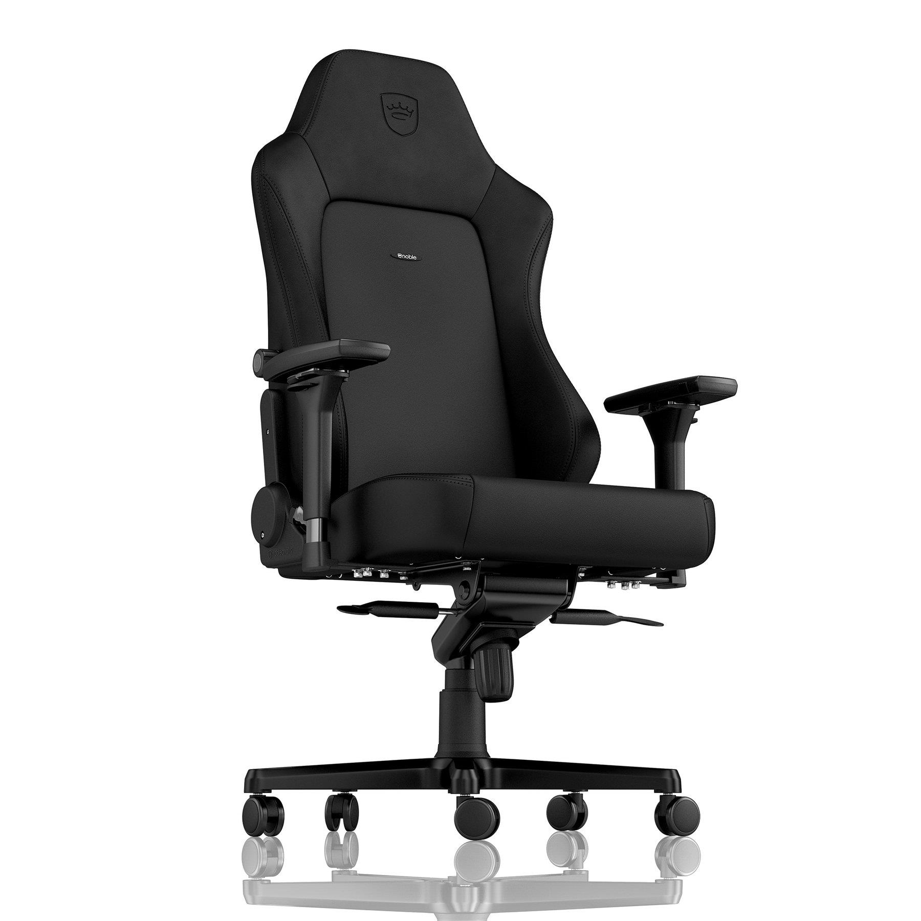 Ігрове крісло Noblechairs HERO високотехнологічна штучна шкіра, чорний на малюнкі №4