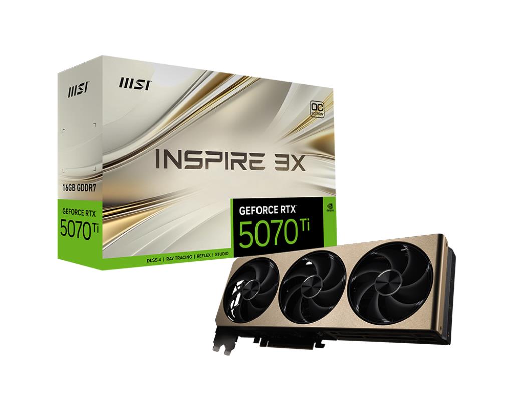 MSI RTX 5070 TI 16G INSPIRE 3X OC