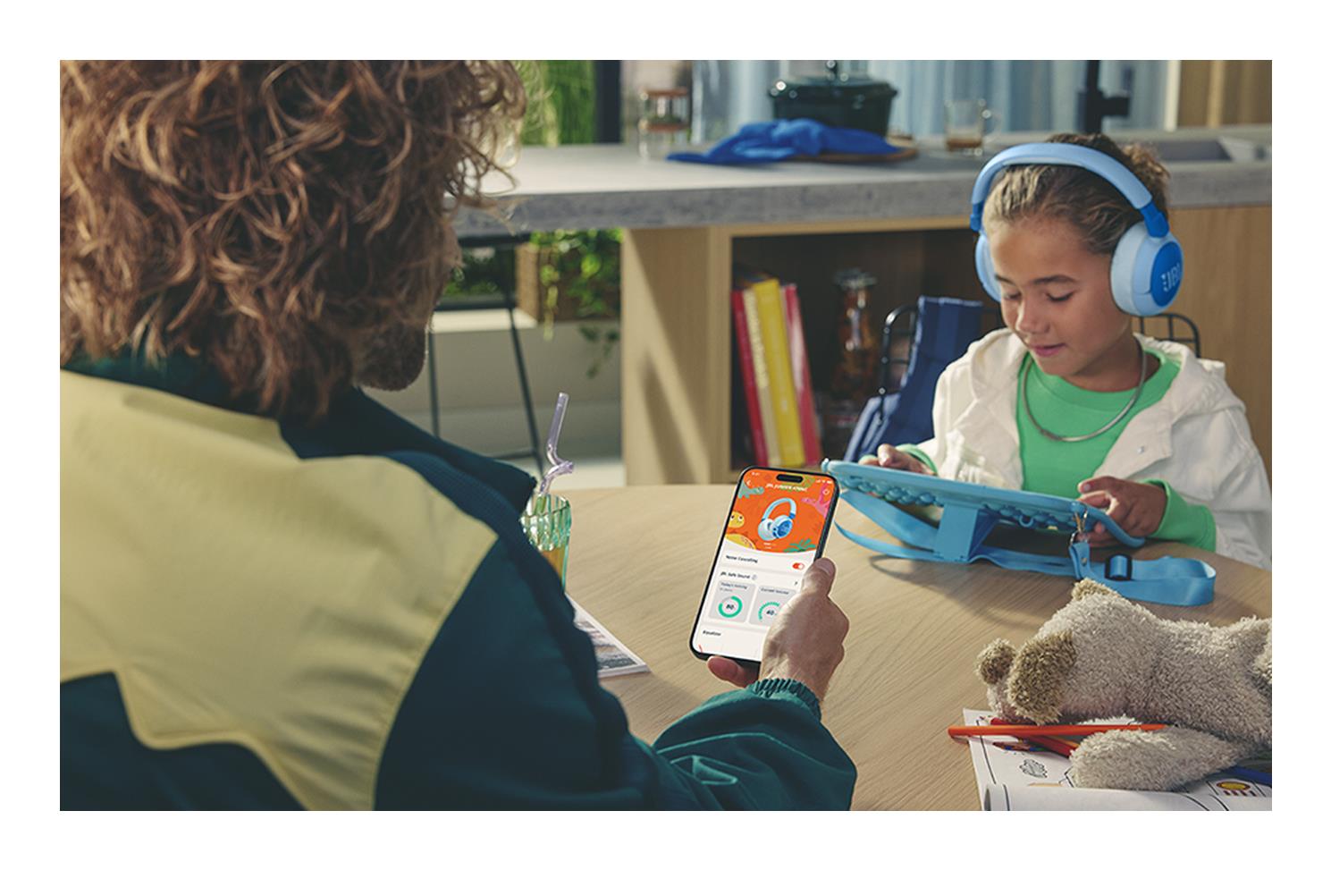 Навушники з БТ JBLJR470NCBLU дивитися зображення № 9