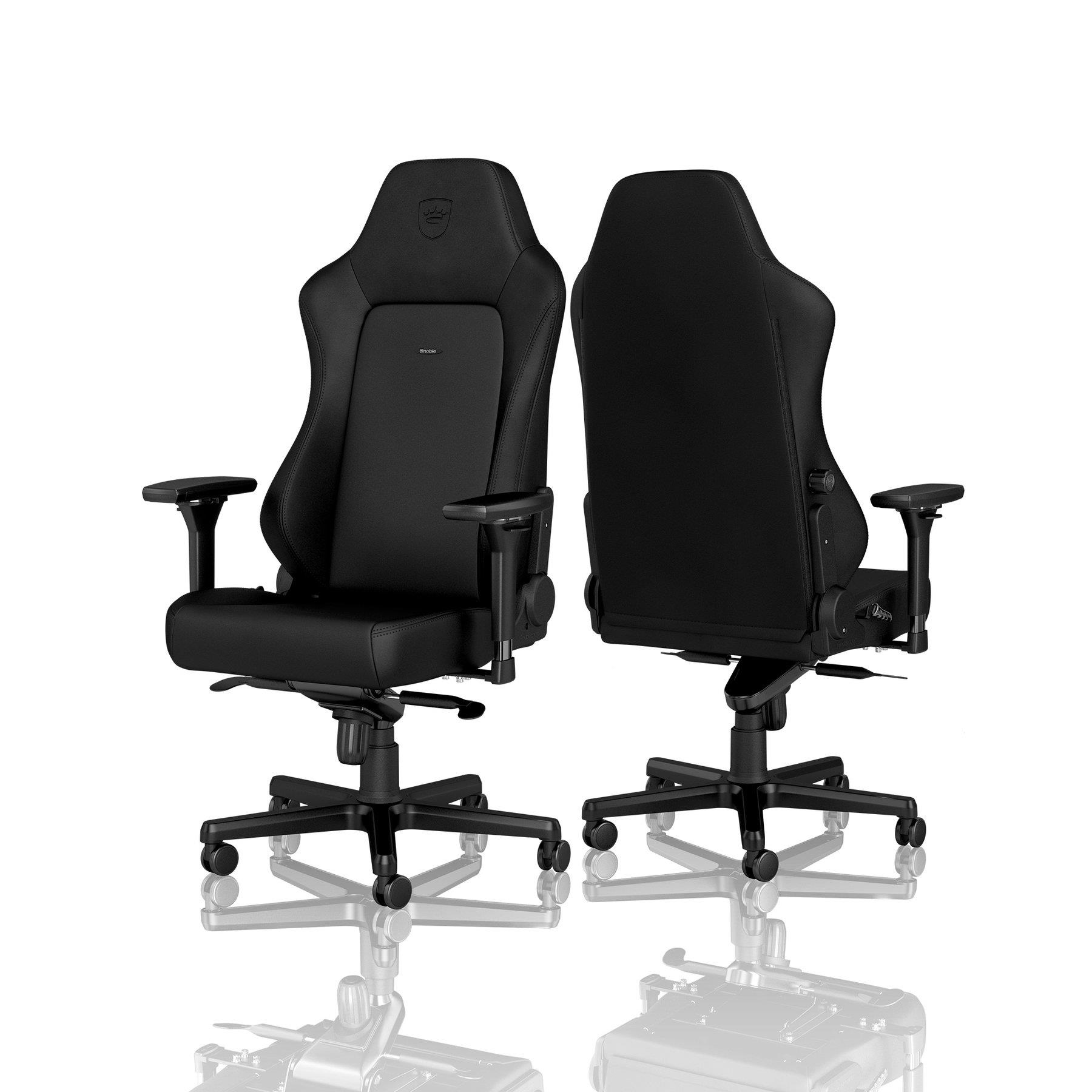 Ігрове крісло Noblechairs HERO високотехнологічна штучна шкіра, чорний на малюнкі №3