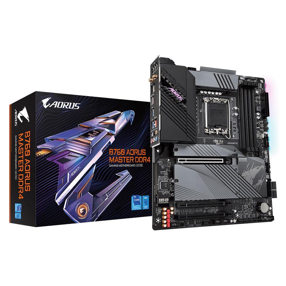 Mainboard|GIGABYTE|Intel B760 Express|ATX|Memory DDR4|Memory slots 4|B760AMASTERDDR4