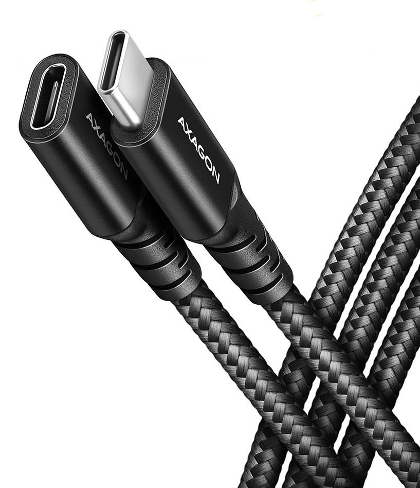 CABLE USB-C EXTENSION 0.5 M/BLACK BUCM32-CF05 AB AXAGON