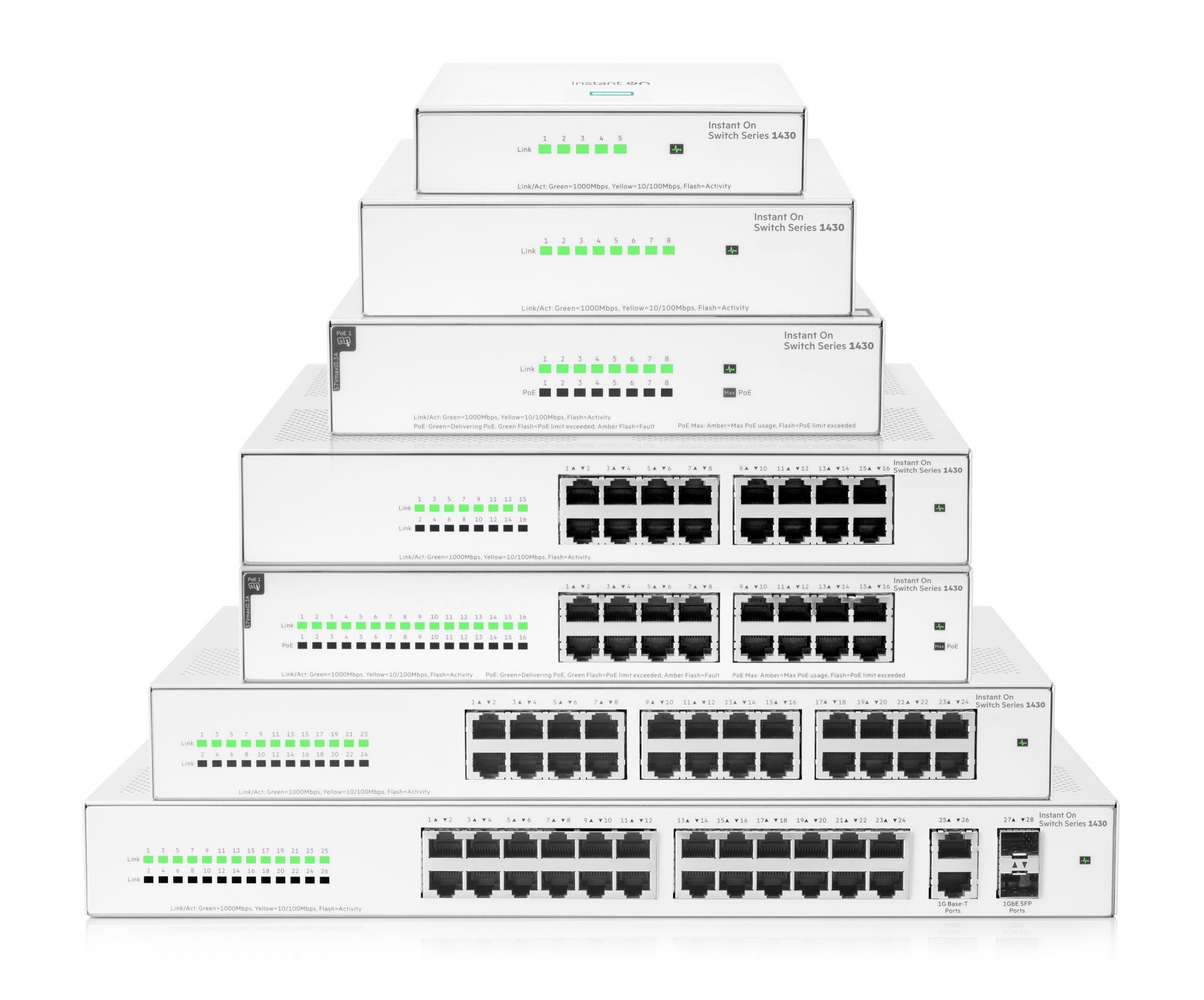 Net Switch 8PORT 1000M/PoE 1430 R8R46A Aruba By HPE