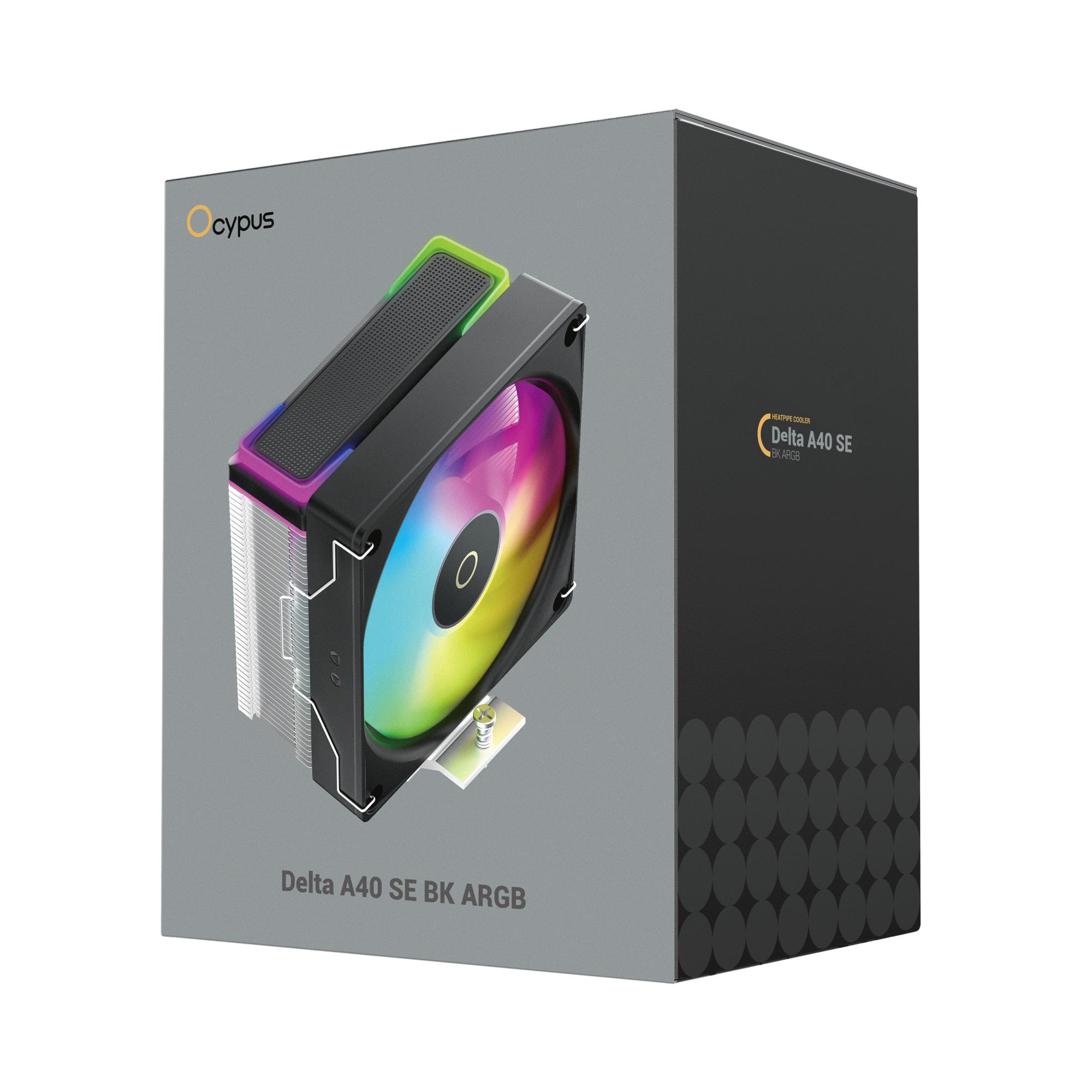 Система охолодження для компютерного процесора DELTA A40 SE BK ARGB (DELTA-A40-BK1AAWN00S-GL) OCYPUS на малюнкі №8