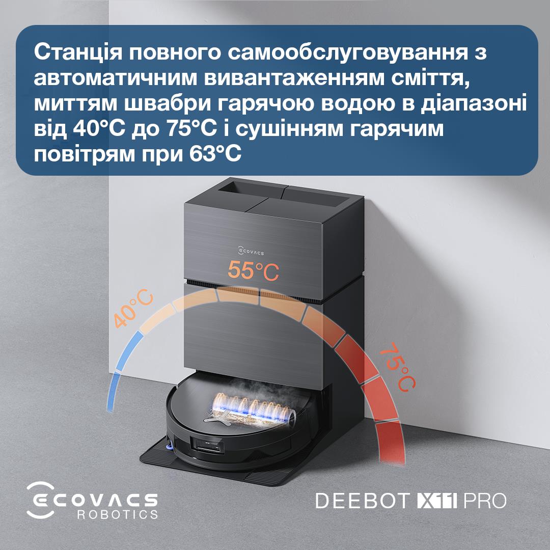Робот-пилосос DEEBOT X11 PRO OMNI ECOVACS на малюнкі №30