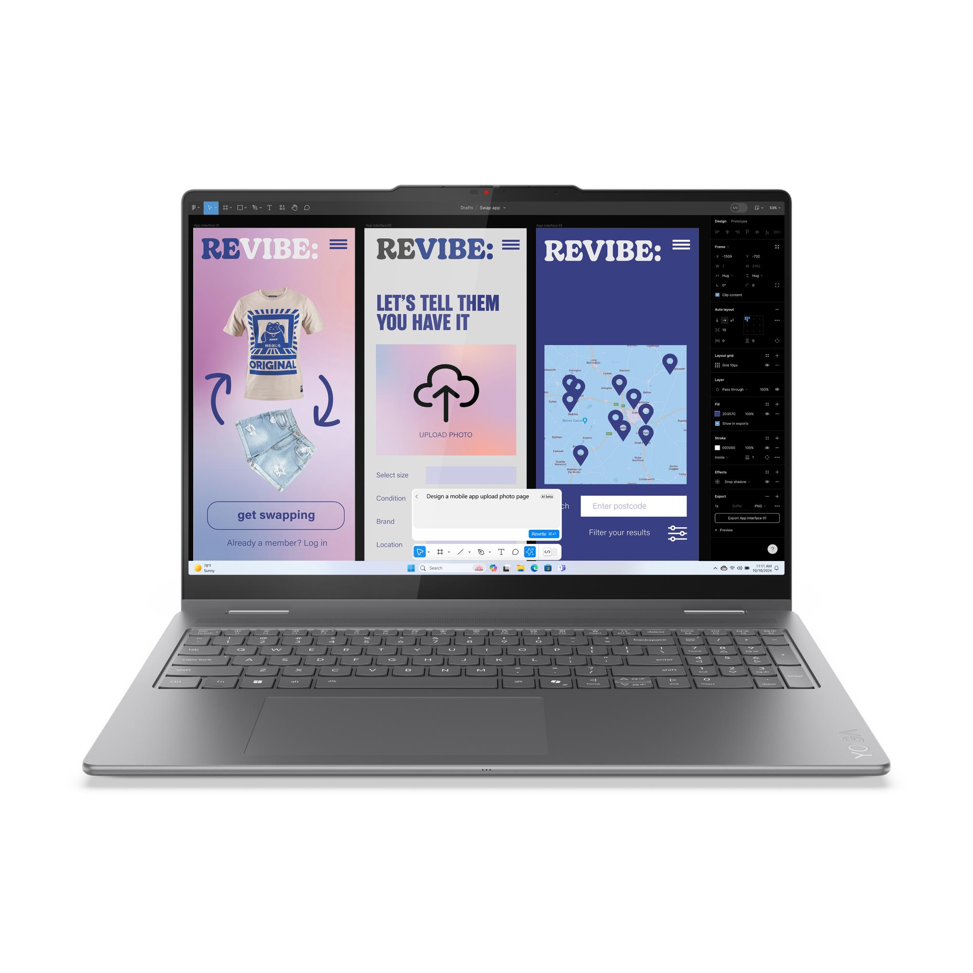 Ноутбук (портативний комп'ютер) YG7-16ILL10 CU7-258V 16"T 32GB/1TB W11 83JT003LRA LENOVO