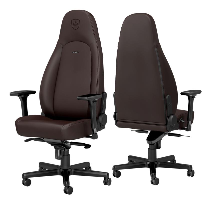 Ігрове крісло Noblechairs ICON високотехнологічна штучна шкіра, коричневий на малюнкі №3