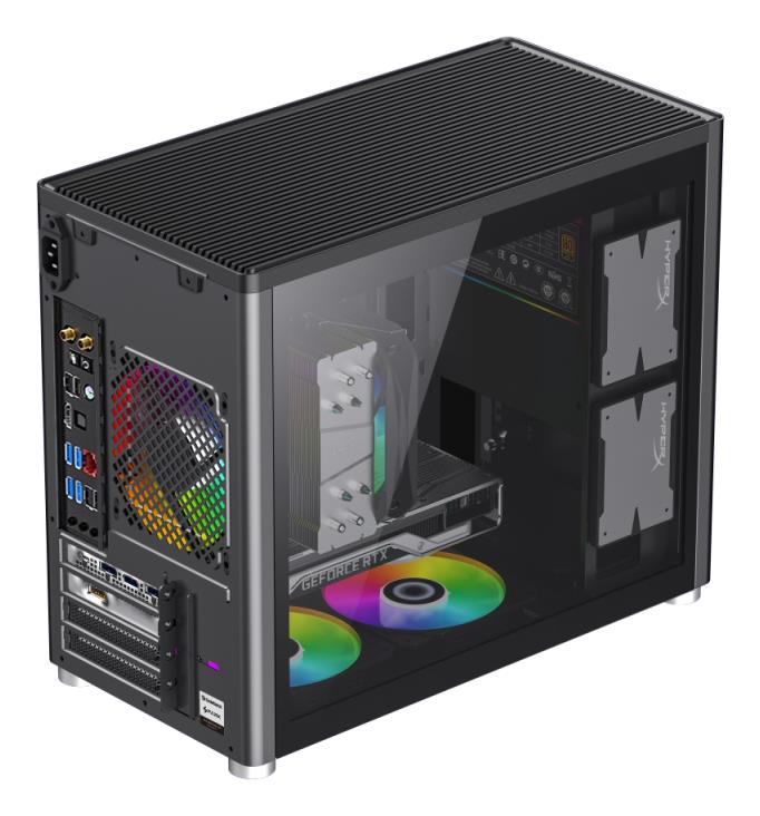 Корпус для компютера ATX W/O PSU SPARK BLACK GAMEMAX на малюнкі №6