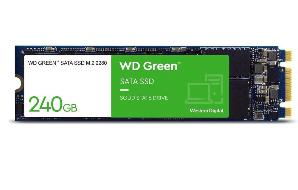 SSD | WESTERN DIGITAL | Green | 240GB | M.2 | SATA 3.0 | Read speed 545 MBytes/sec | 1.5mm | MTBF 1000000 hours | WDS240G3G0B