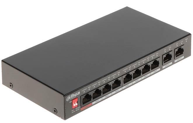 Switch | DAHUA | PFS3010-8ET-96-V2 | Desktop/pedestal | PoE ports 8 | 96 Watts | DH-PFS3010-8ET-96-V2
