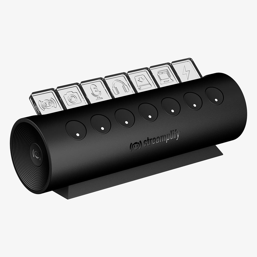 USB-Хаб Streamplify HUB CTRL 7-RGB-EU-F, чорний на малюнкі №3