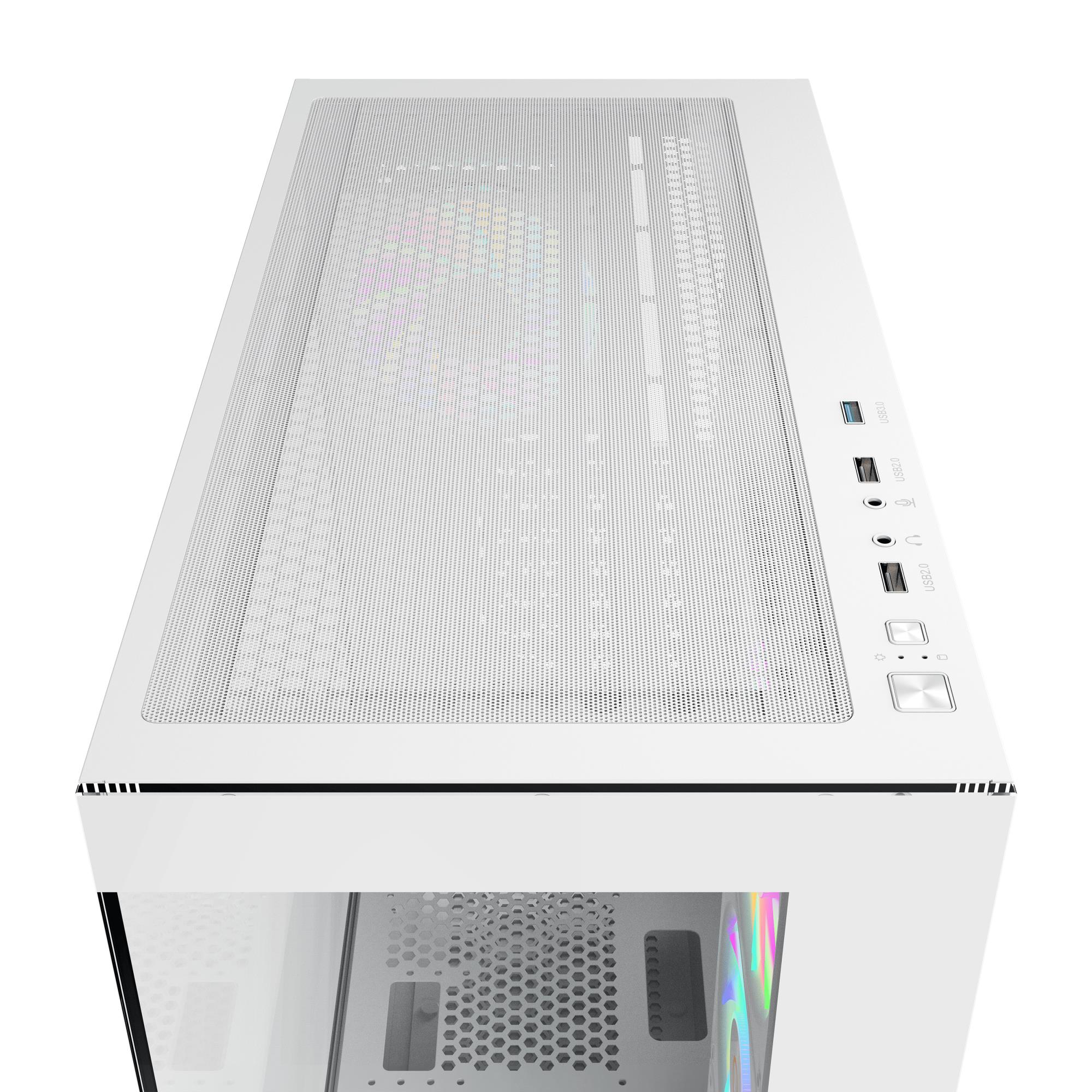 Корпус для компютера ATX W/O PSU GAMMA C72 WH ARGB (GAMMA-C72-WHD400XX-GL) OCYPUS на малюнкі №8