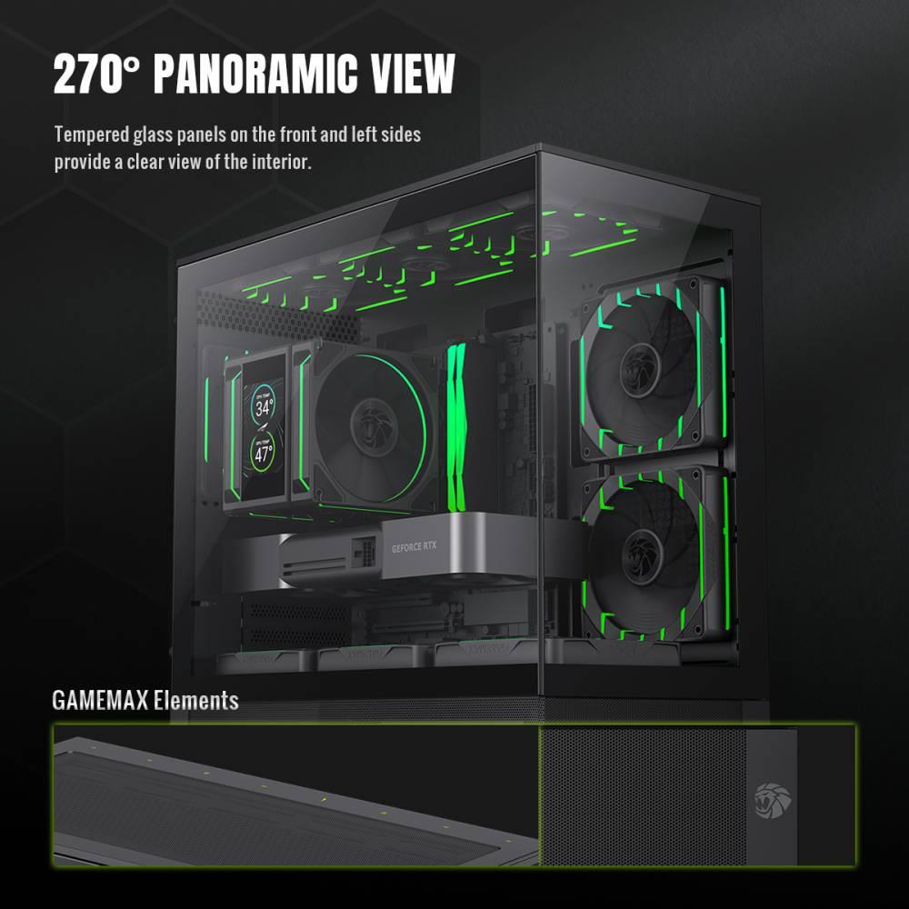 Корпус для компютера MATX W/O PSU VISTA 2 MB GAMEMAX на малюнкі №13