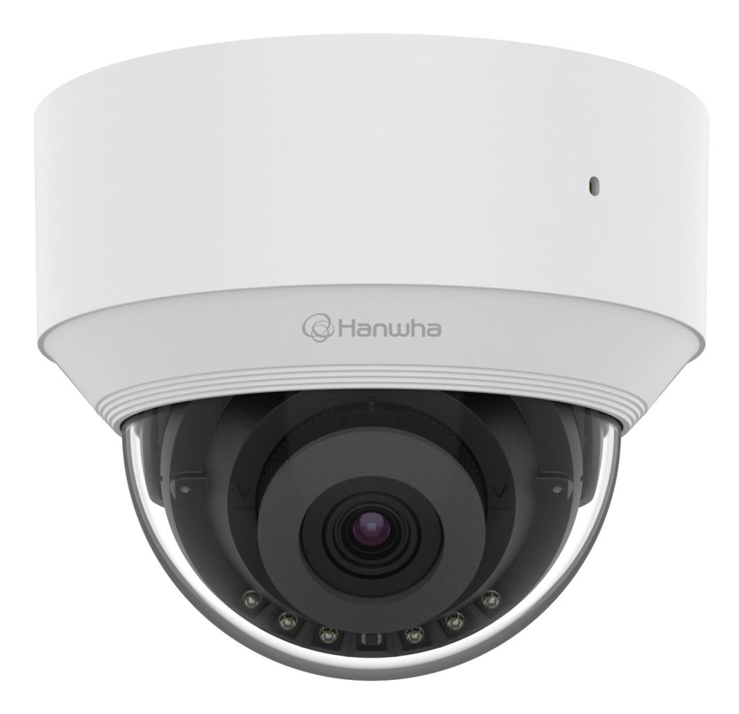 Мережева камера купольна 5MP @ 30fps, fix lens 3mm (H:100°/V: 73°) QND-C8013R HANWHA VISION