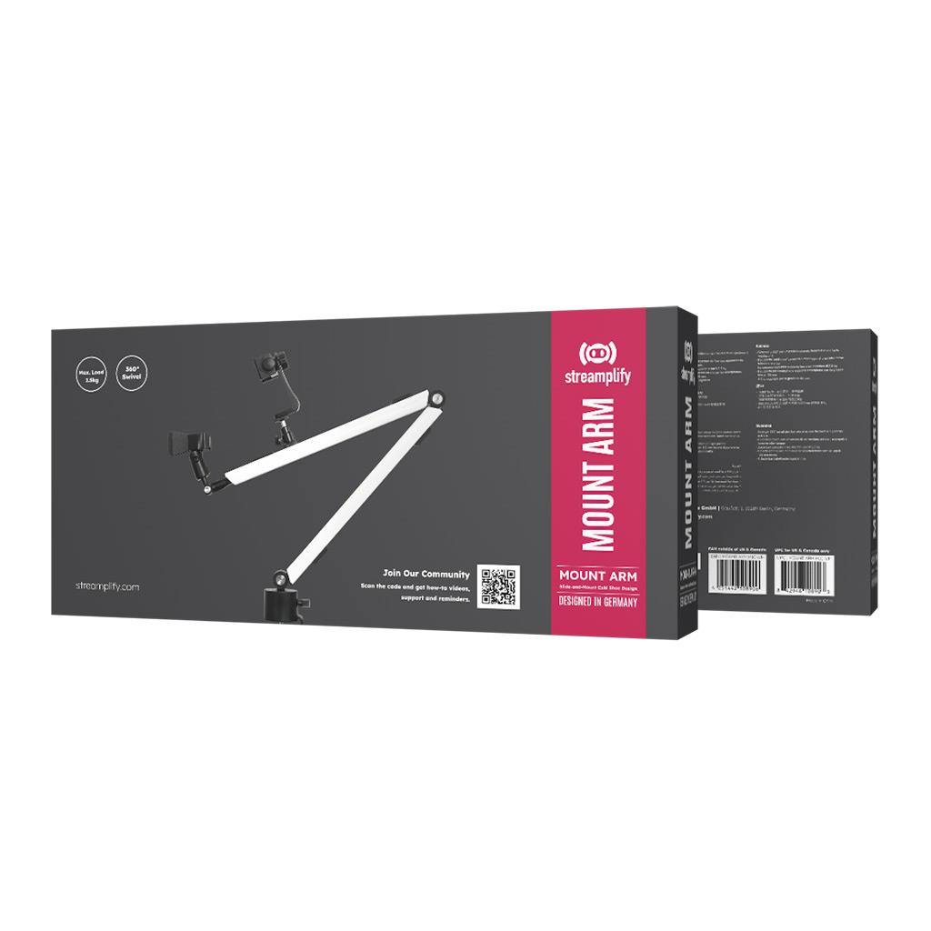 Пантограф для мікрофону Streamplify MOUNT ARM-MIC, білий на малюнкі №13