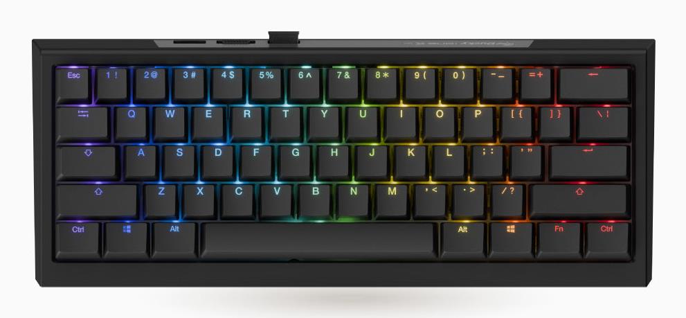 Клавіатура бездротова Ducky One X Mini(60%)  магнітні перемикачі, чорний на малюнкі №3