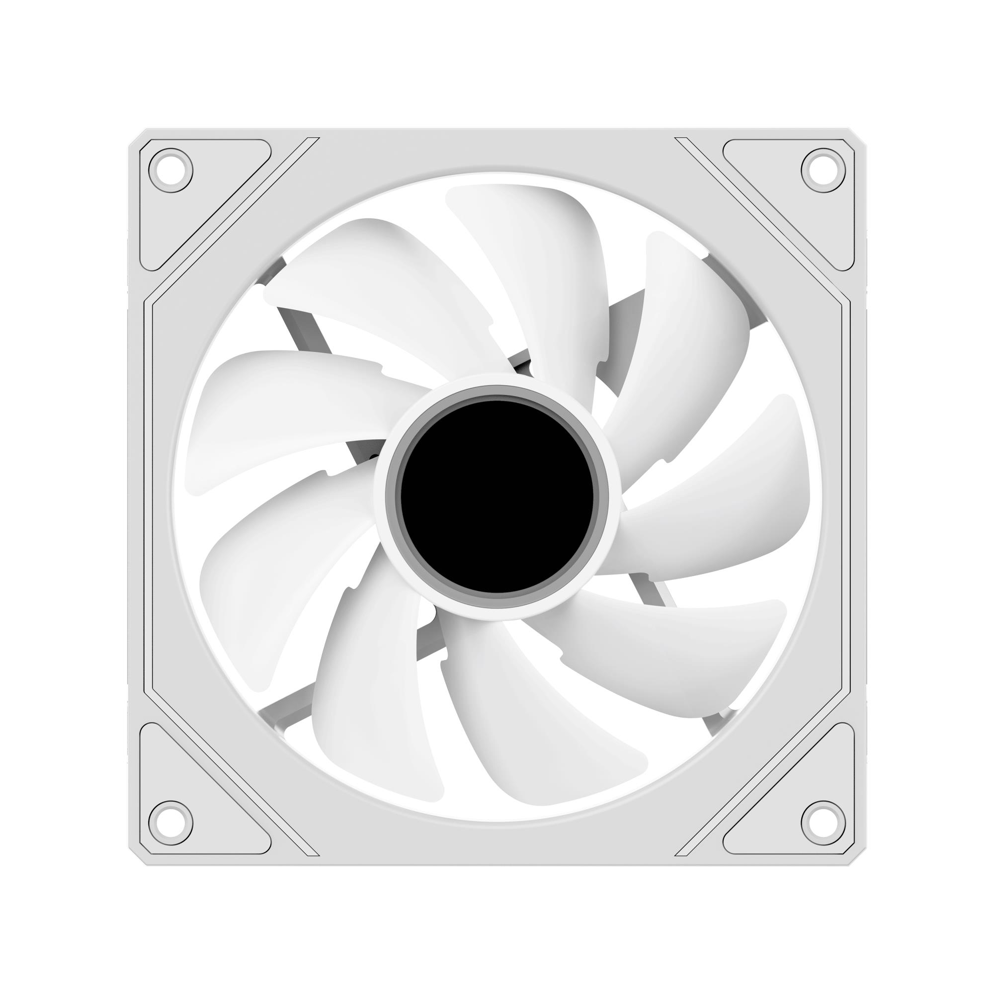 Корпусний вентилятор 120MM GAMMA F12 WH ARGB (GAMMA-F12-WH1AM00X-GL) OCYPUS на малюнкі №5