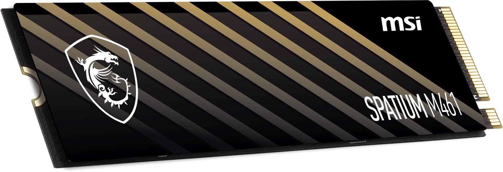 Твердотільний запам’ятовувальний пристрій накопичувач (SSD) M.2 2280 1TB SPATIUM M461 S78-440L1D0-P83 MSI на малюнкі №1