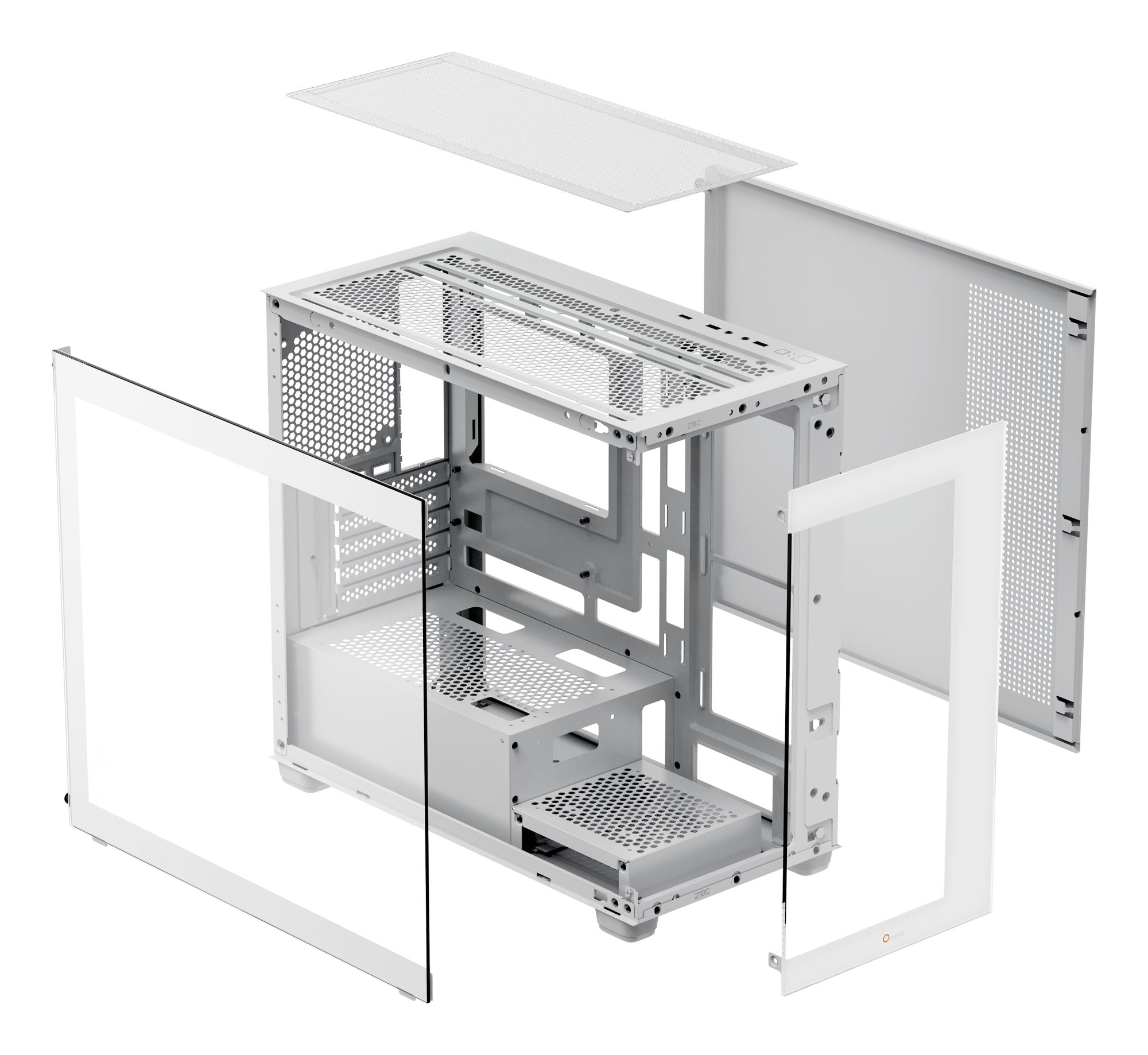 Корпус для компютера MATX W/O PSU GAMMA C52 WH (GAMMA-C52-WHD000XX-GL) OCYPUS на малюнкі №9