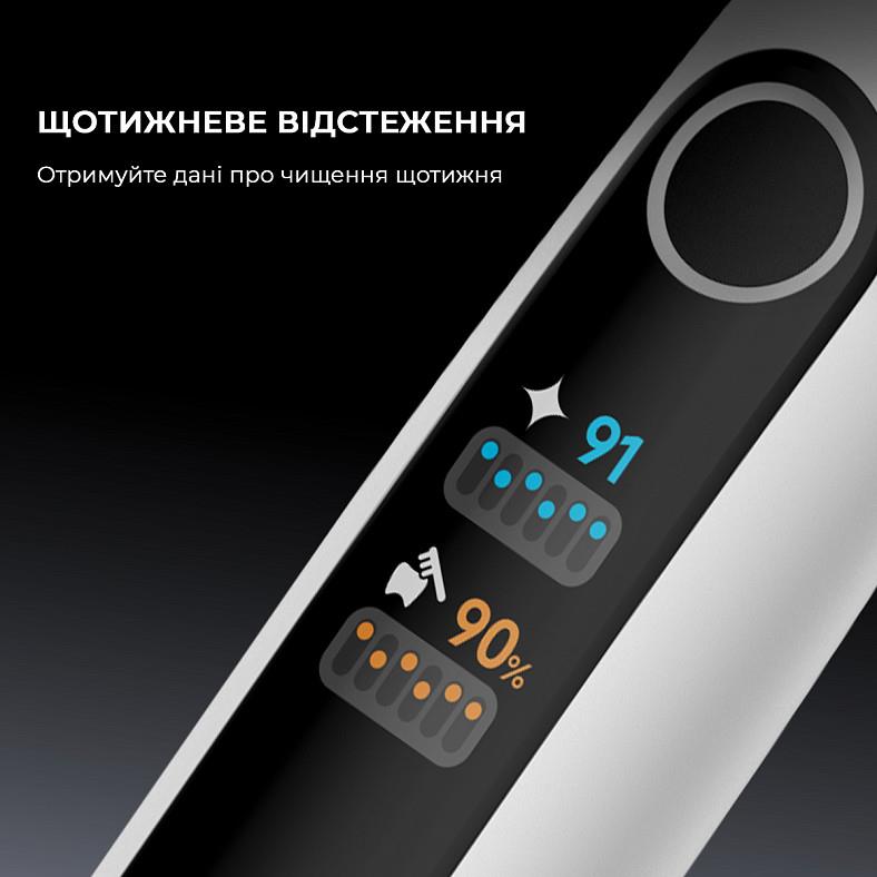 Електрична зубна щітка Oclean X Pro 20 Set Electric Toothbrush White 6970810556971 (Білий) дивитися зображення № 11