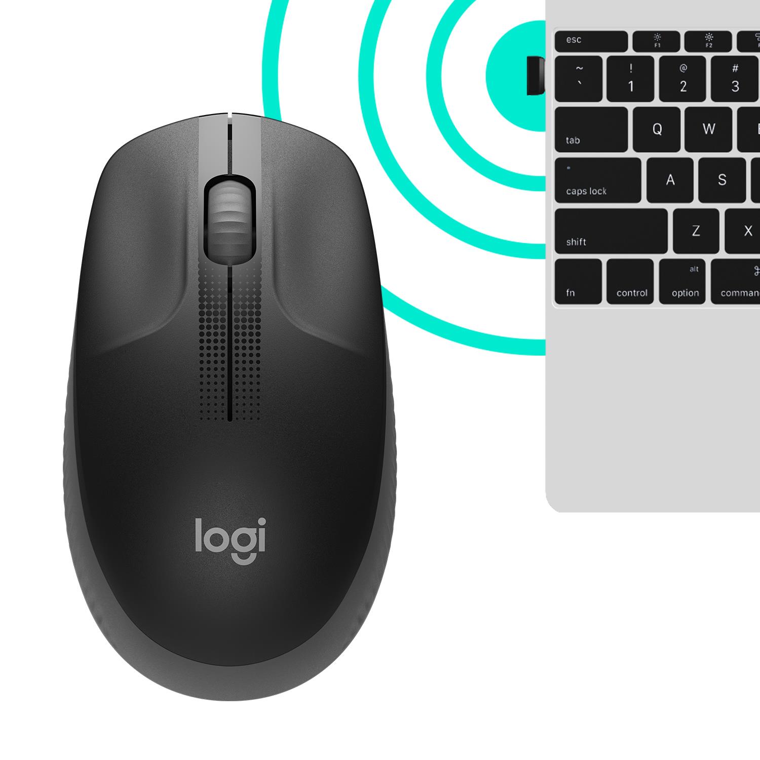 Миша бездротова Logitech M190 Wireless Charcoal (910-005905) на малюнкі №5