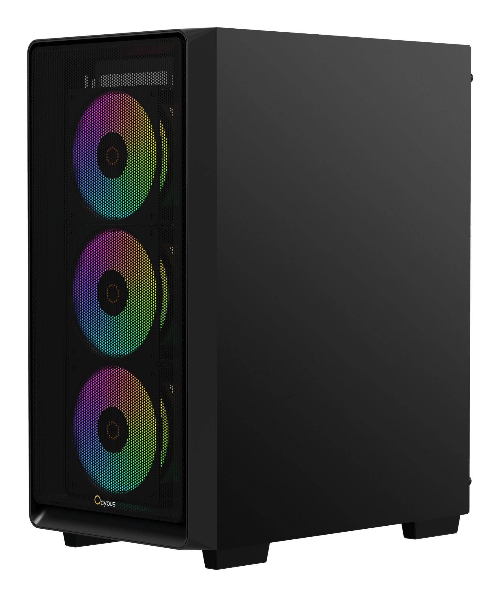 Корпус для компютера ATX W/O PSU GAMMA C60 BK ARGB (GAMMA-C60-BKG400XX-GL) OCYPUS на малюнкі №4