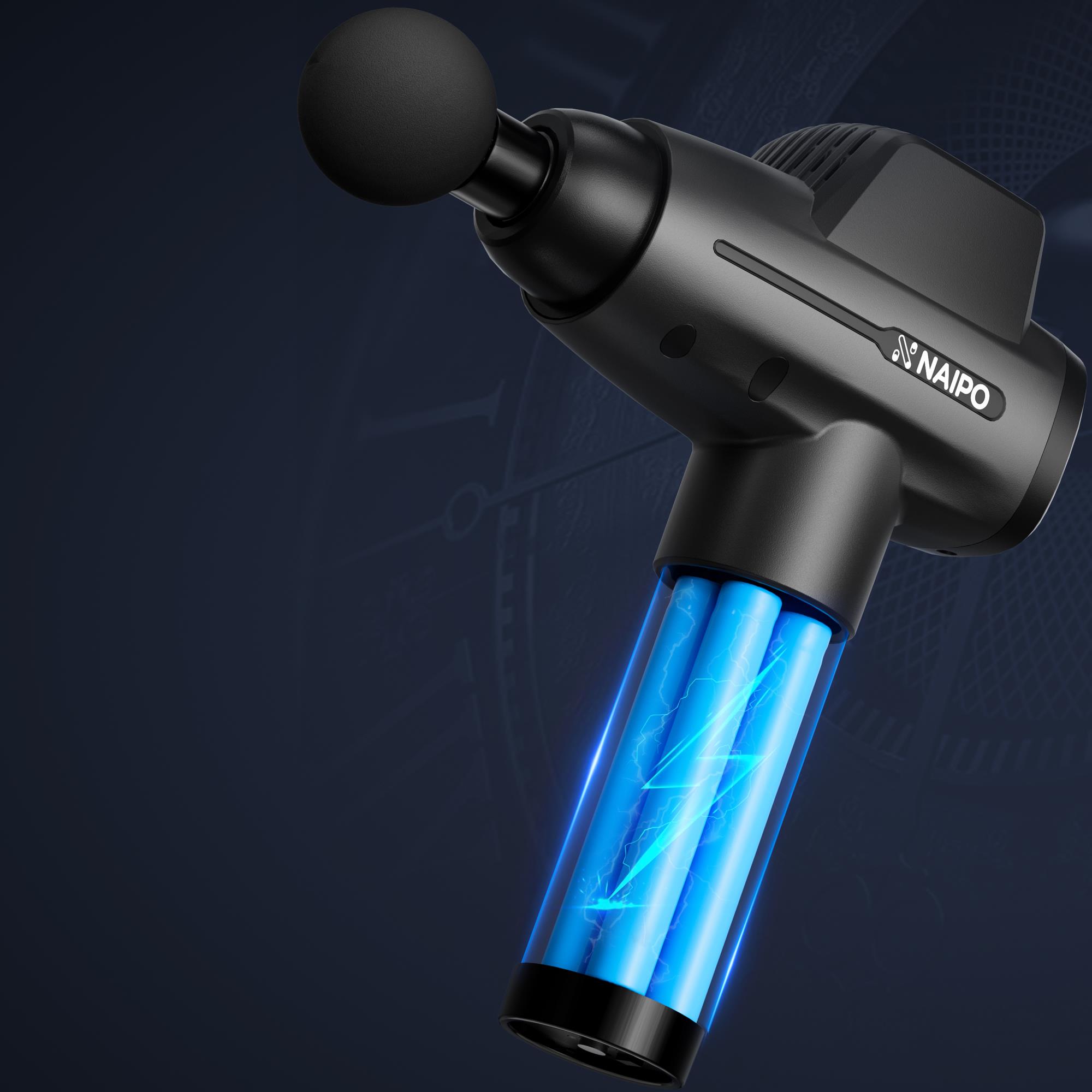 Масажер перкусійний ручний Naipo (NPMGUN-006) на малюнкі №7