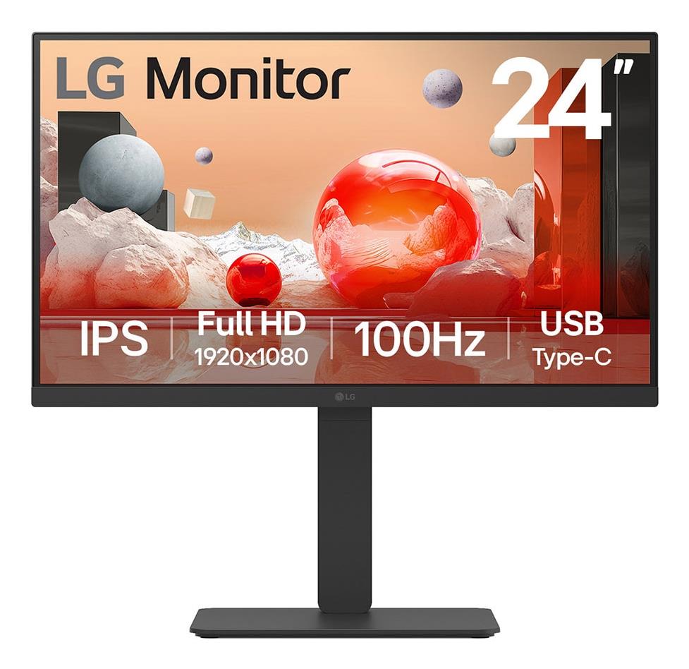 LCD Monitor|LG|23.8"|Business|Panel IPS|1920x1080|16:9|100 Hz|5 ms|Swivel|Pivot|Height adjustable|Tilt|24BA650-B