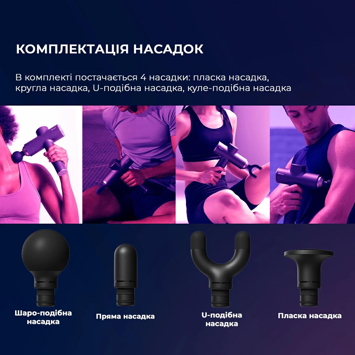 Масажер YUNMAI Massage Gun Prime 2 YMFG-M418 (Чорний) дивитися зображення № 4