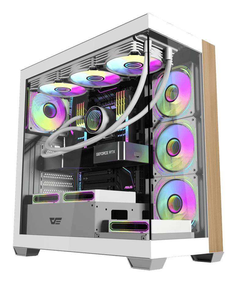 CASE MIDITOWER ATX W/O PSU/DS900W WHITE DARK FLASH