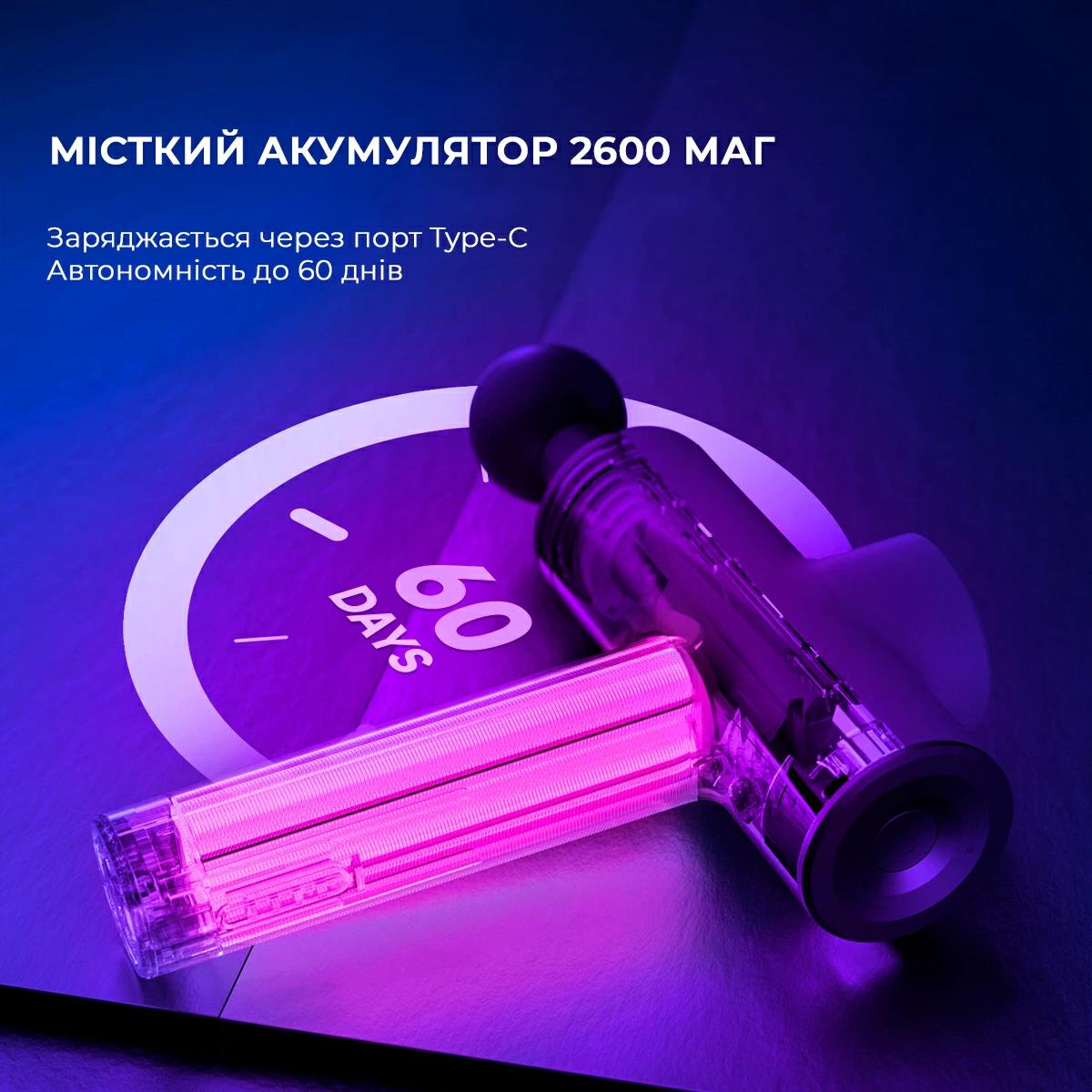 Масажер YUNMAI Massage Gun Prime 2 YMFG-M418 (Чорний) дивитися зображення № 6