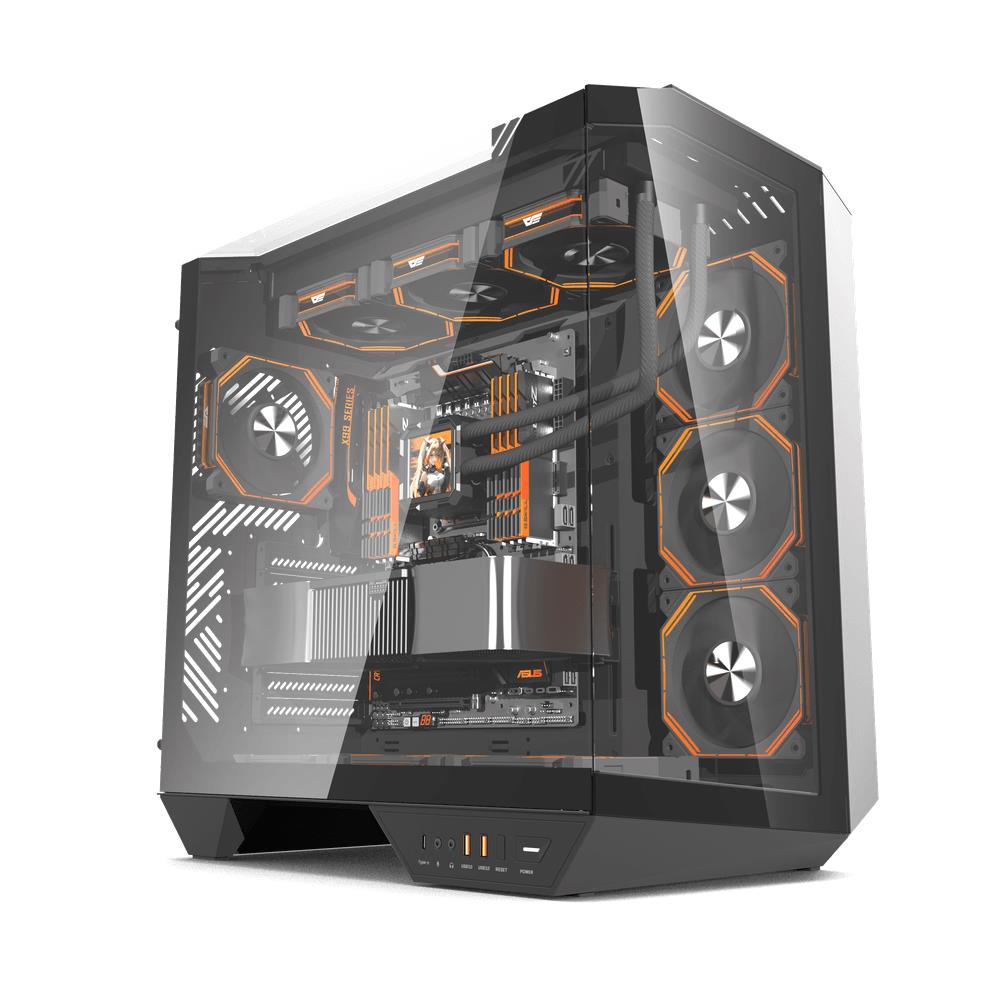 CASE MIDITOWER ATX W/O PSU/DY470 BLACK DARK FLASH