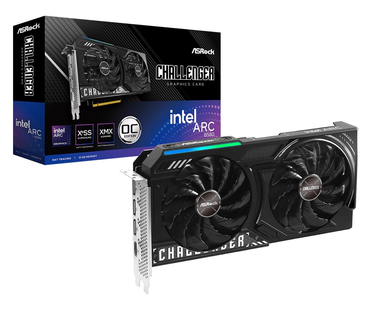 Graphics Card|ASROCK|Intel|Arc B580|2740 MHz|12 GB|GDDR6|192 bit|PCI Express x8 4.0|Active|B580CL12GO
