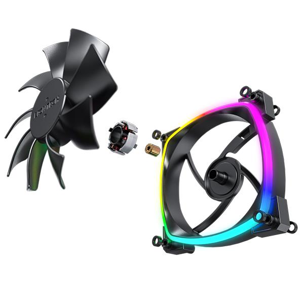 Корпусний вентилятор 120MM AX120 PWM BLACK MONTECH на малюнкі №8