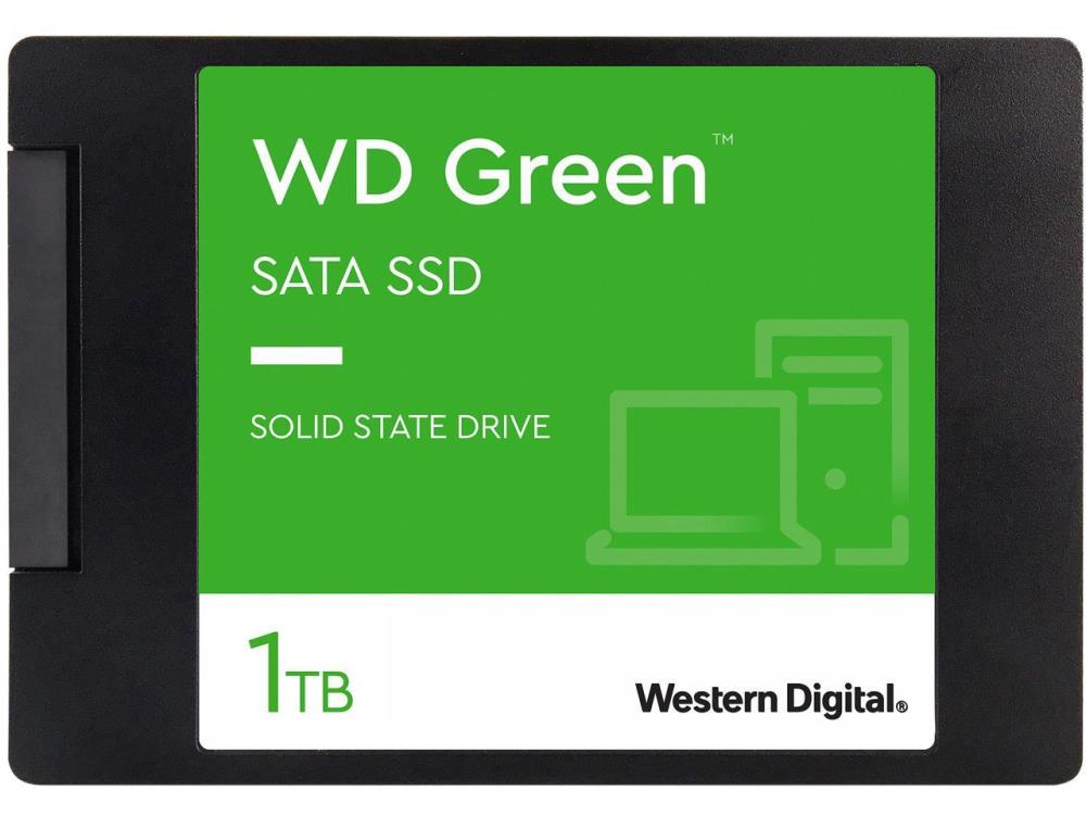 SSD | WESTERN DIGITAL | Green | 1TB | SATA 3.0 | SLC | Read speed 545 MBytes/sec | 2,5