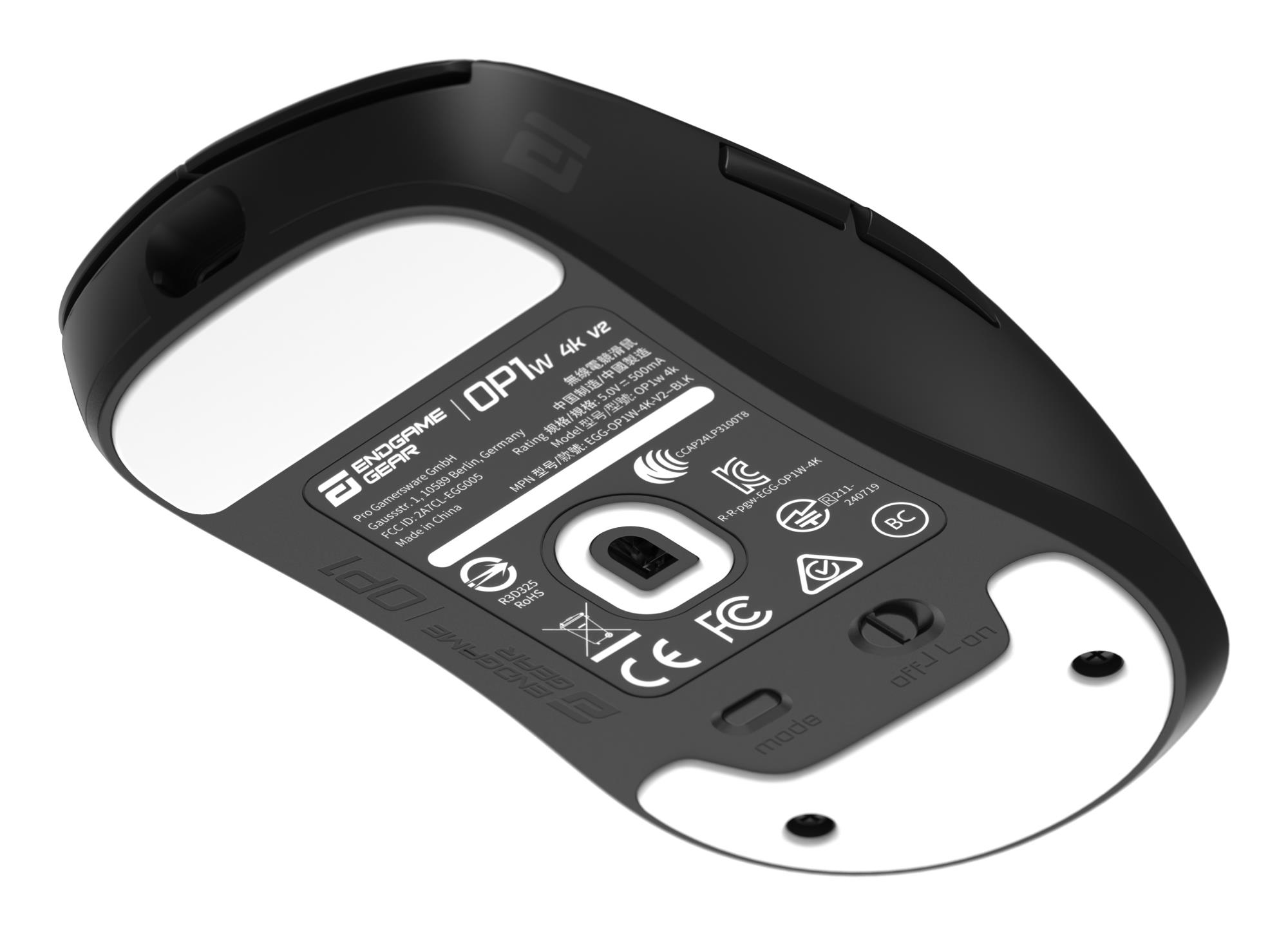 Миша ігрова бездротова Endgame Gear OP1w 4k v2, чорний на малюнкі №11