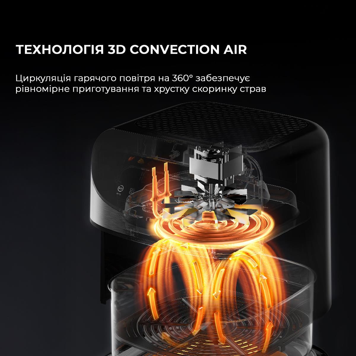Мультипіч Deerma Air Fryer KZ150 8L DEM-KZ150W дивитися зображення № 7