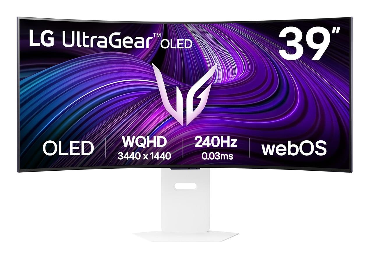 Monitor|LG|39GX90SA-W|39″|Gaming/Curved/21 : 9|Swivel|Height adjustable|Tilt|Matte|Panel OLED|3440×1440|21:9|240Hz|0.03 ms|Speakers|Colour White|39GX90SA-W