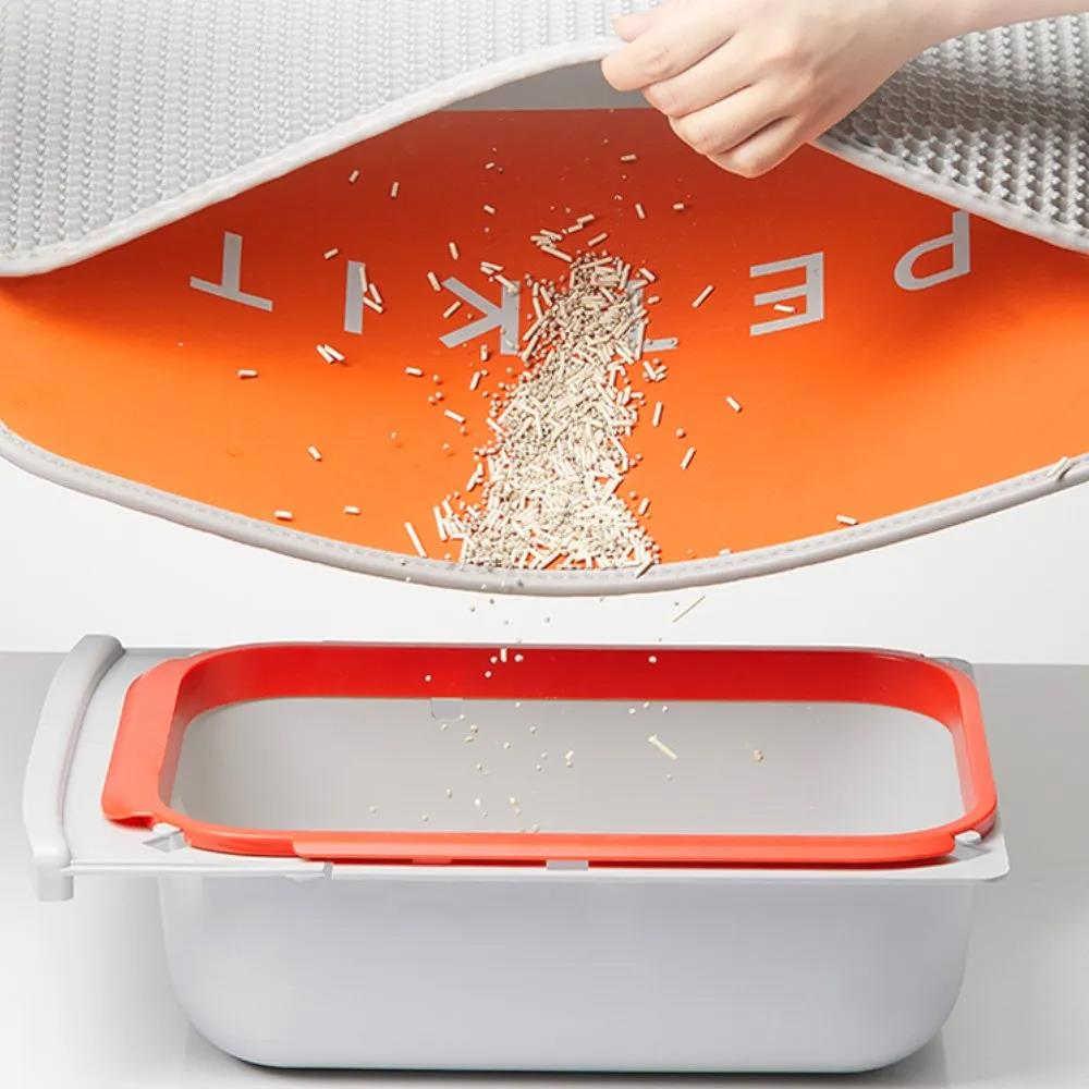 Килимок PETKIT Litter Clean Pad P9901P (Сірий/червоний) дивитися зображення № 6