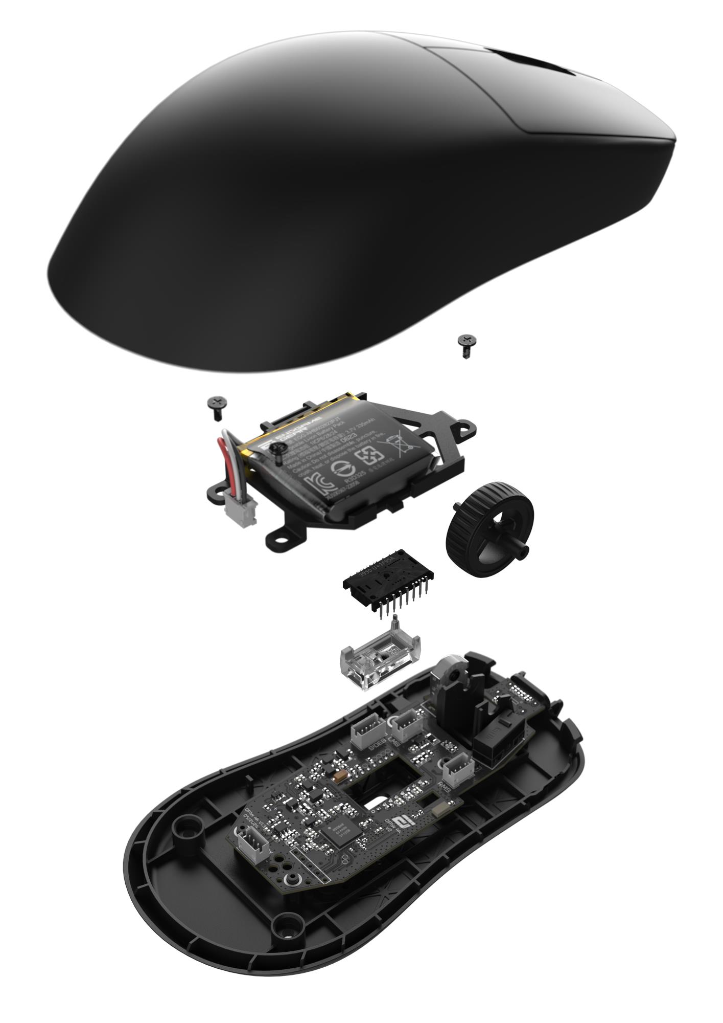 Миша ігрова бездротова Endgame Gear OP1w 4k v2, чорний на малюнкі №14