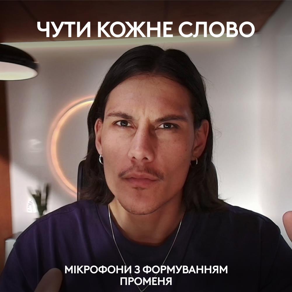 ВЕБ-камера LOGITECH MX Brio 705 for Business WEBCAM - GRAPHITE - USB - EMEA28-935 (960-001530) на малюнкі №14