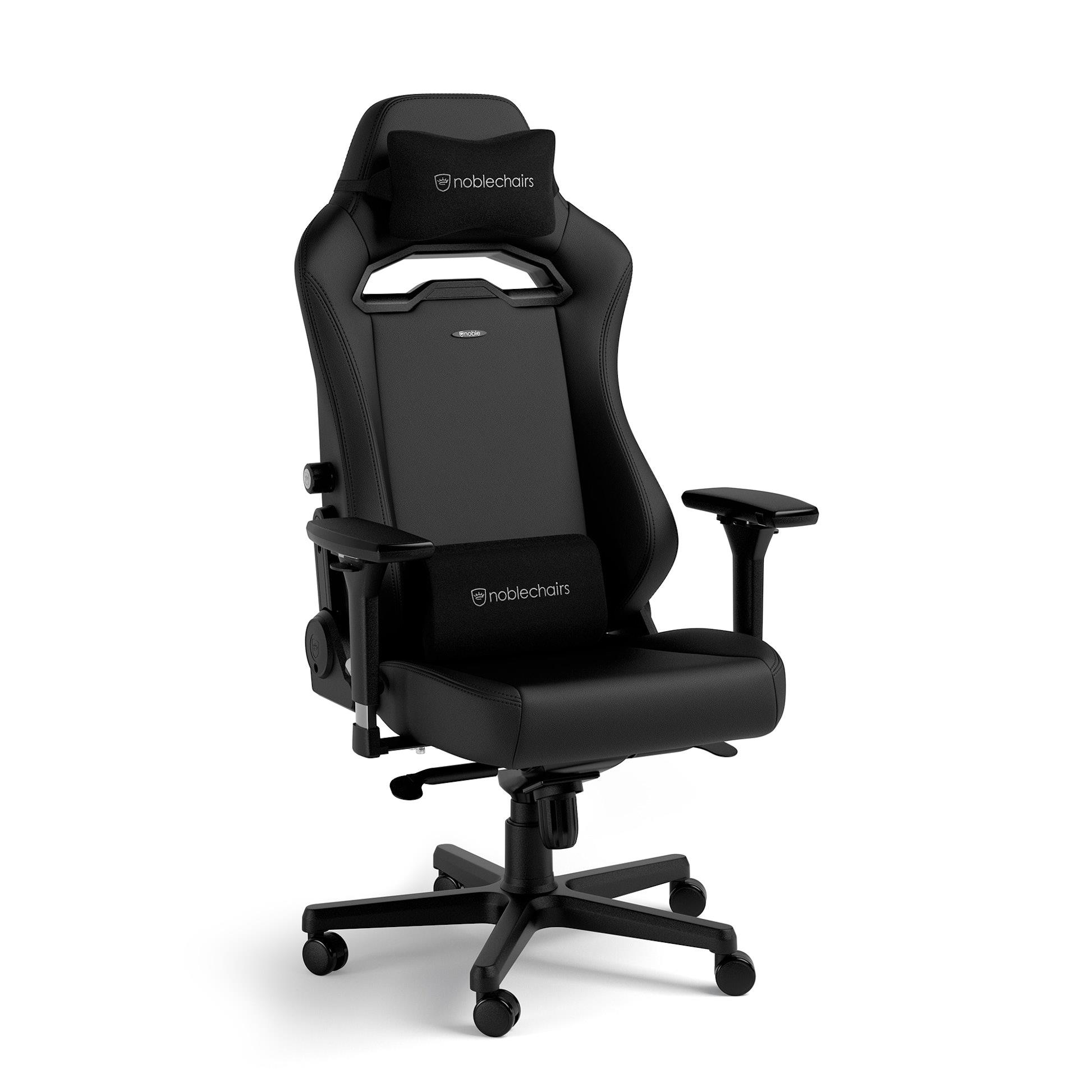 Ігрове крісло Noblechairs HERO ST високотехнологічна штучна шкіра, чорний на малюнкі №6