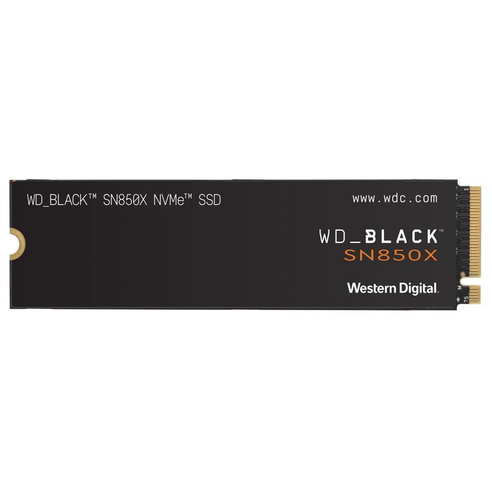 SSD | WESTERN DIGITAL | Black SN850X | 1TB | M.2 | PCIE | NVMe | Write speed 6300 MBytes/sec | Read speed 7300 MBytes/sec | 2.38mm | TBW 600 TB | WDS100T2XHE