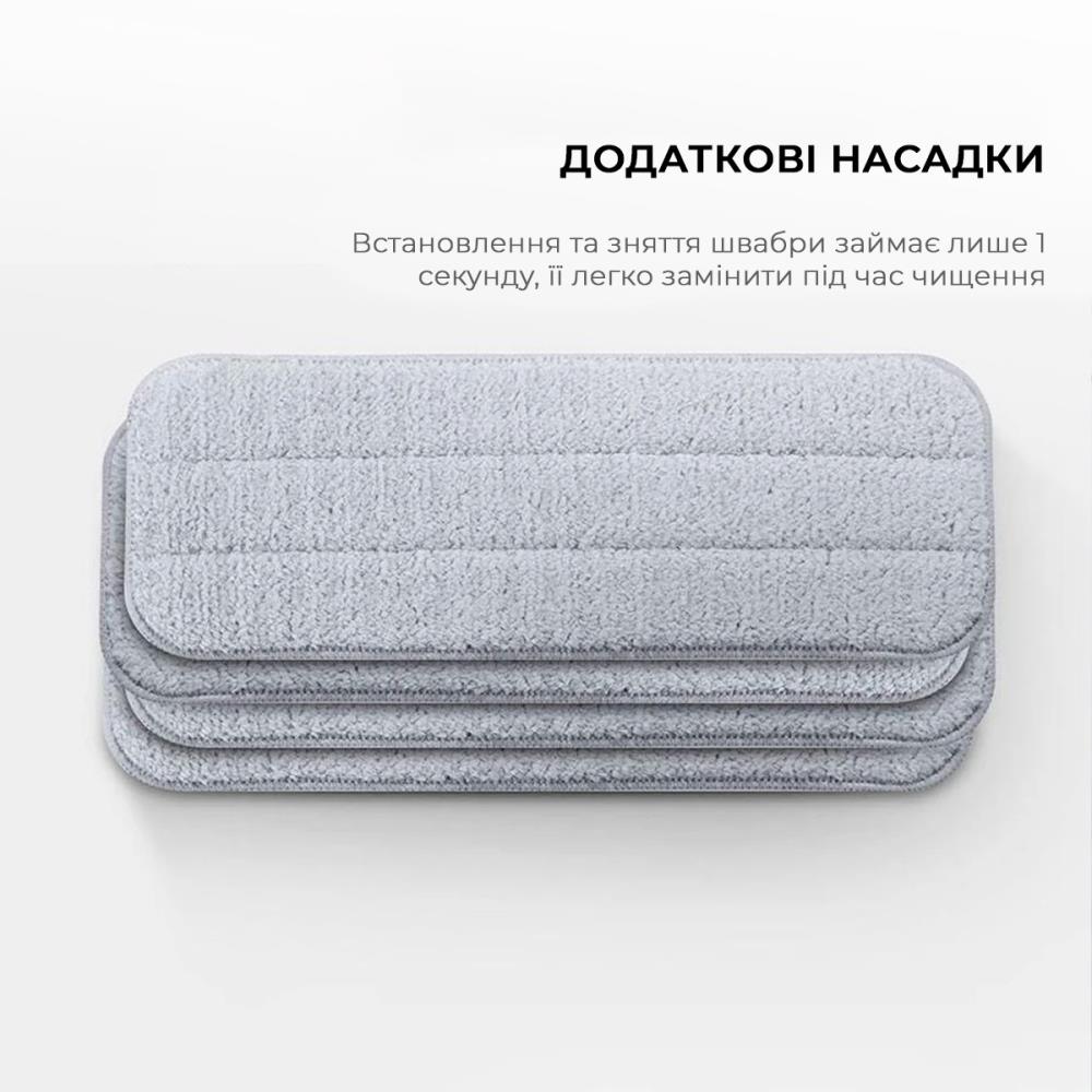 Підлогонатирач/Швабра з роспилювачем Xiaomi Deerma Spray Mop White (TB500) на малюнкі №15