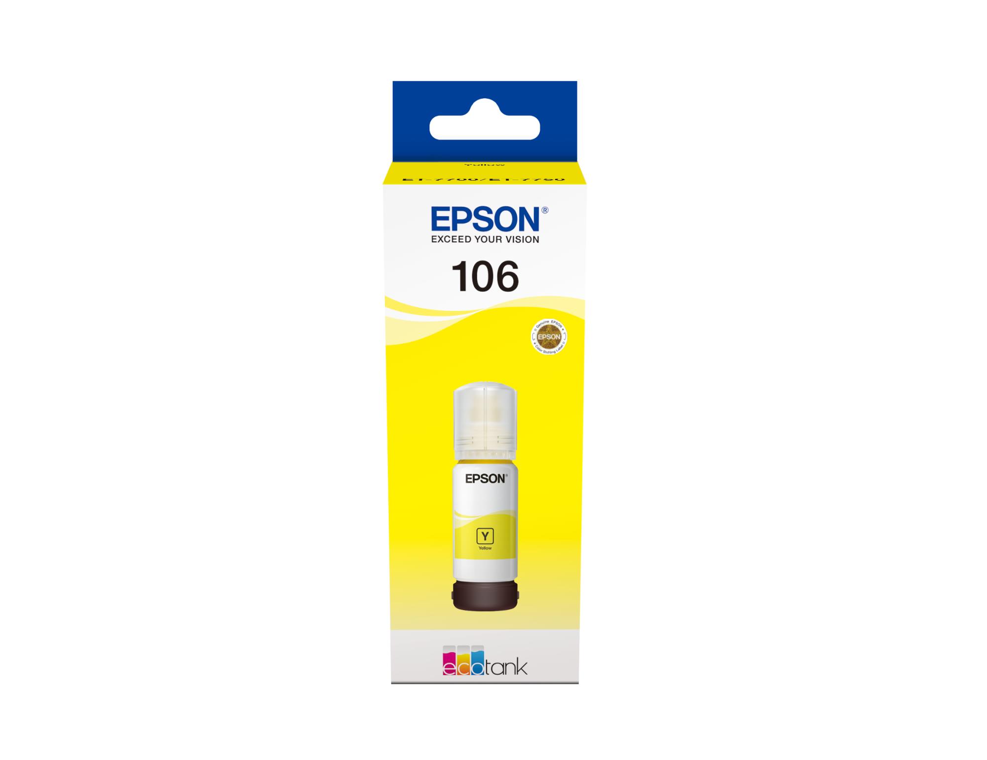 Ink Bottle Yellow 106 70ML/Ecotank C13T00R440 Epson