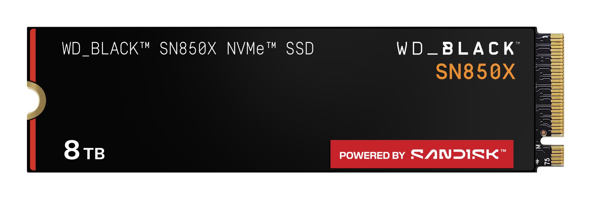 SSD PCIe G4 M.2 8 TB Black/SN850X WDS800T2X0E SanDisk