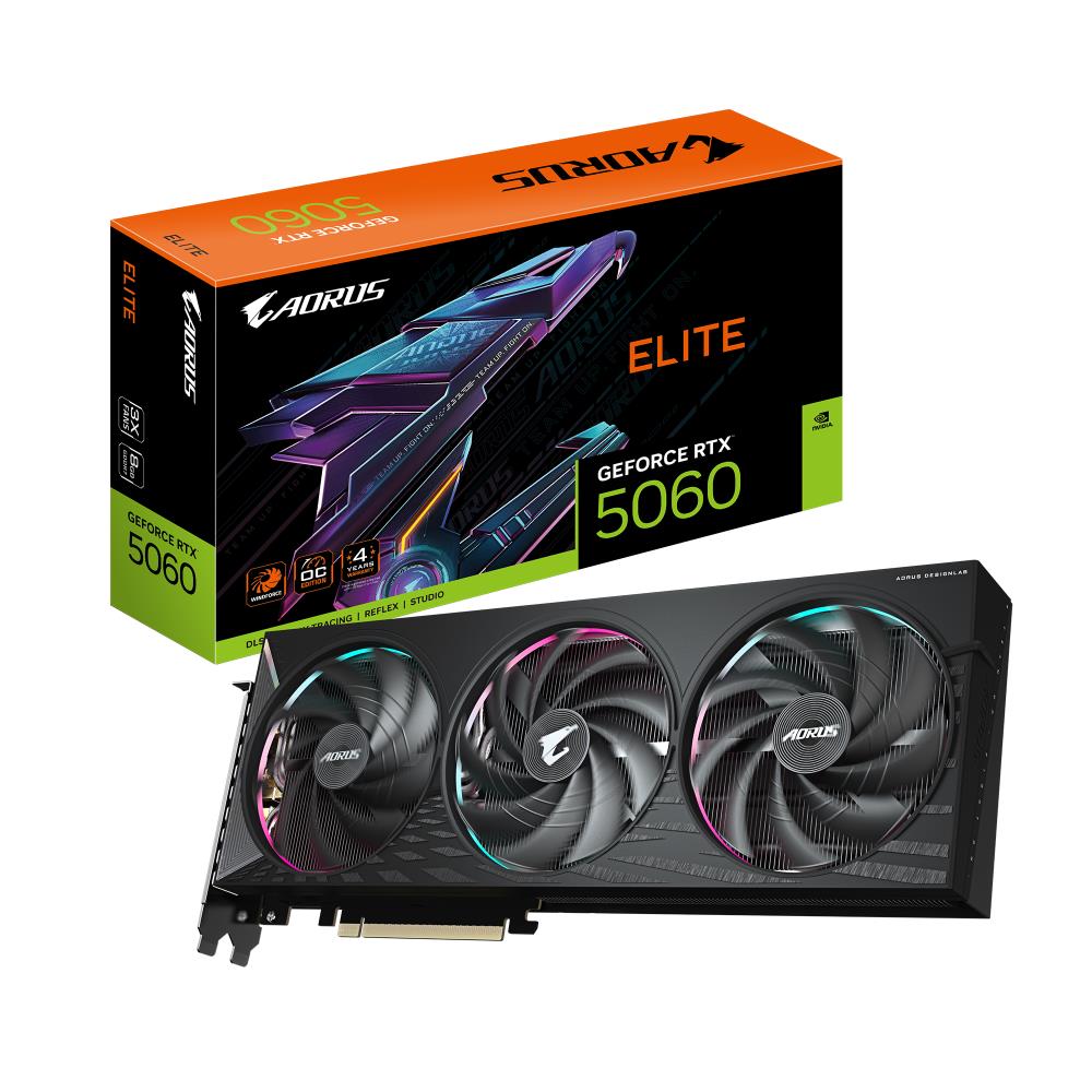 GIGABYTE NVIDIA Ge Force RTX 5060 8 GB GDDR7 128 bit PCIE 5....