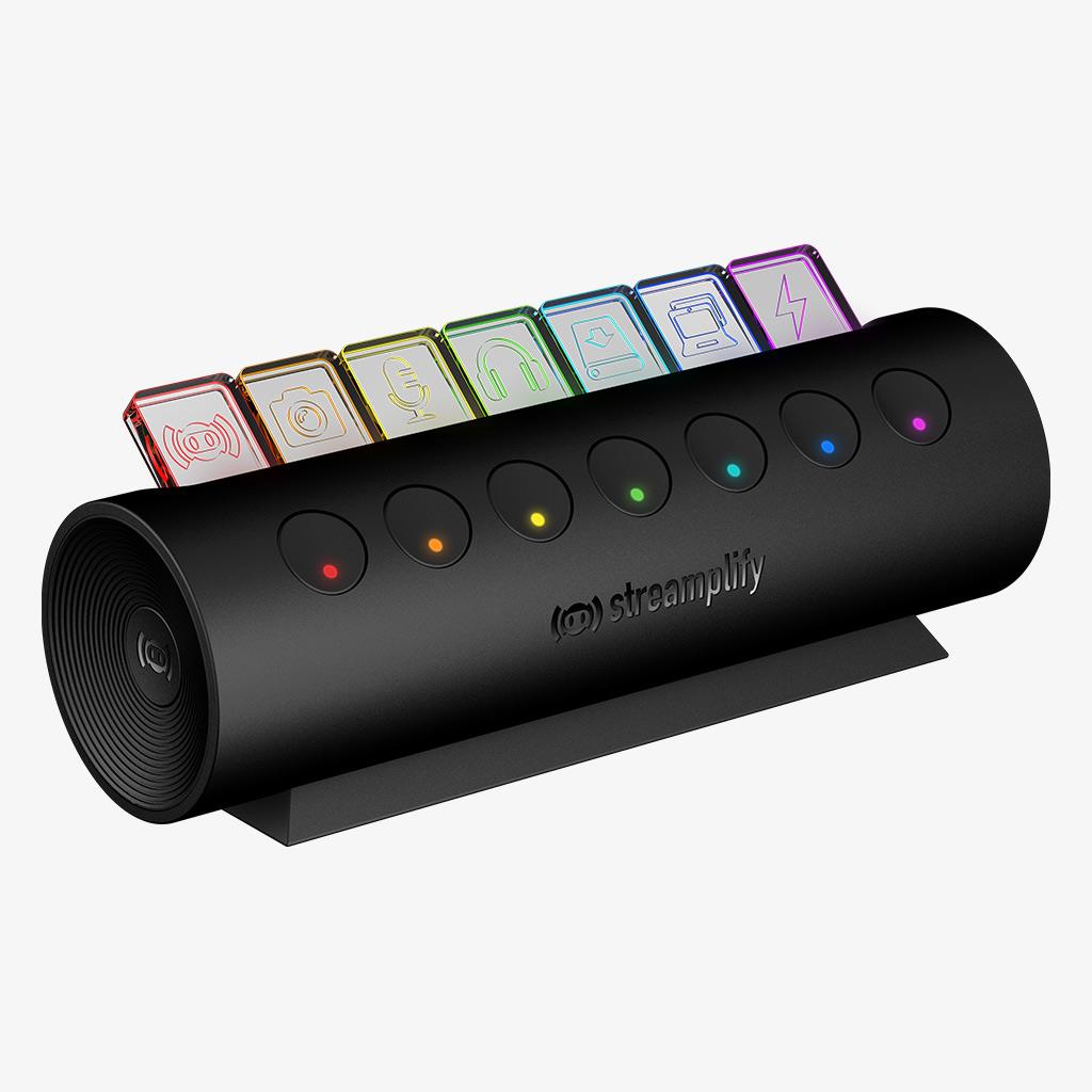 USB-Хаб Streamplify HUB CTRL 7-RGB-EU-F, чорний на малюнкі №1