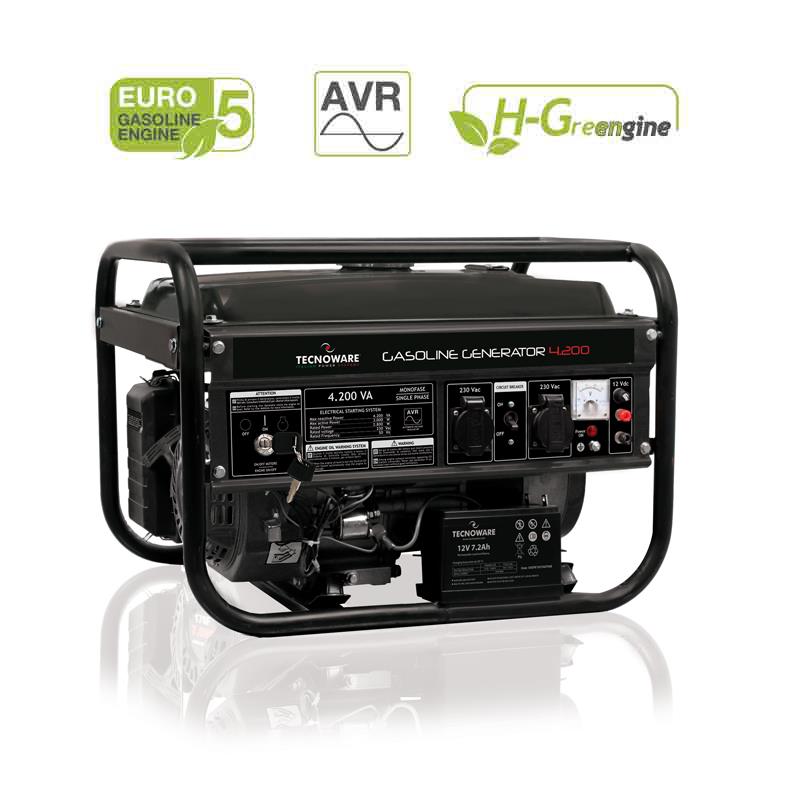 Petrol Generator 4200VA/FGE4200E Tecnoware