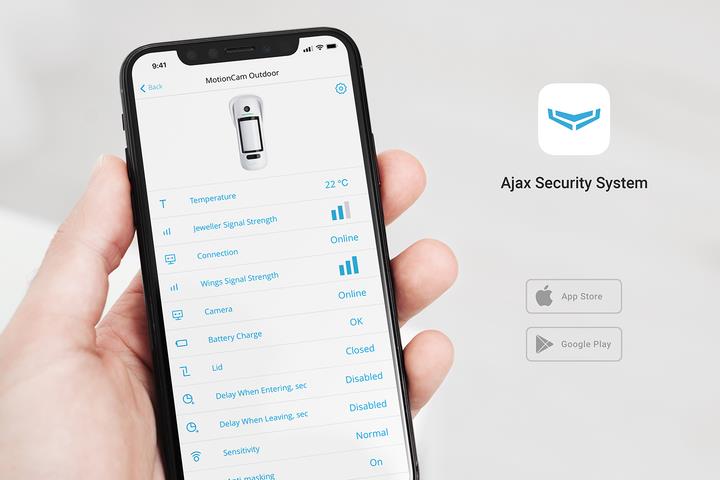 Ajax MotionCam Outdoor (8EU) white датчик руху з камерою (000023586) на малюнкі №6